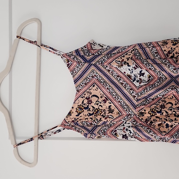 H&M Peach Patterned Mini Dress - Picture 4 of 7